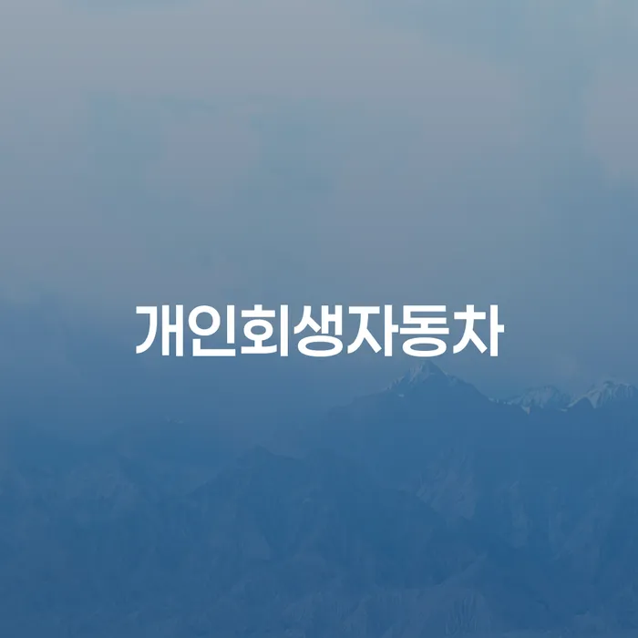 파산개인회생 개인회생 문제해결방법 중요정보
