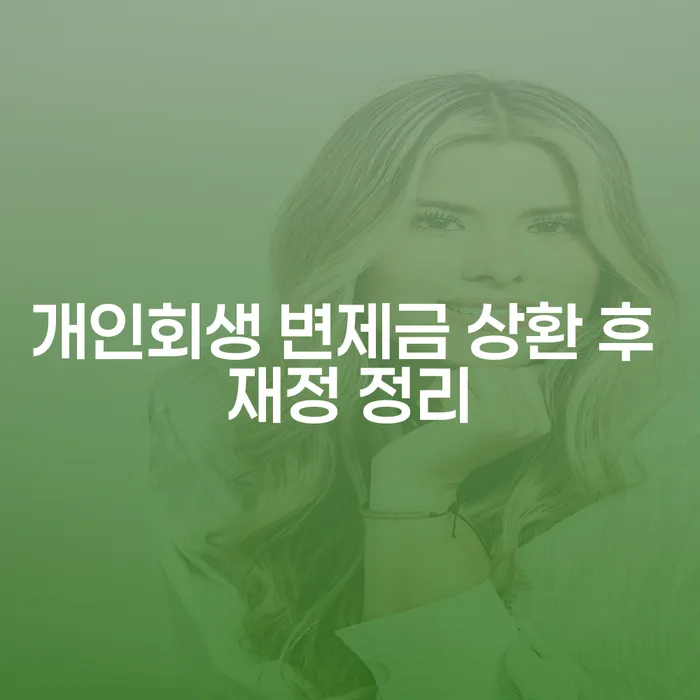 개인회생 변제금 상환 후 재정 정리, 어떻게 해야 할까요?