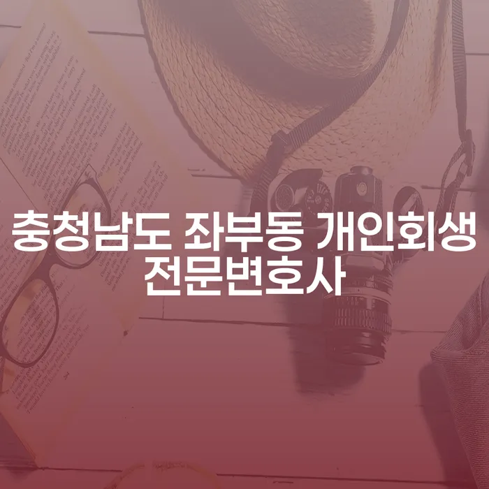 충청남도 좌부동 개인회생전문변호사와 함께 개인회생을 준비하세요